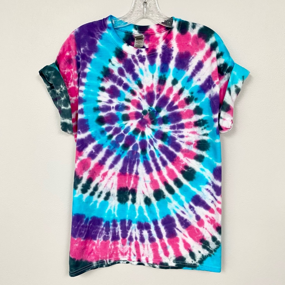 CUSTOM TIE-DYE 🪐 Galaxy Spiral Short Sleeve Tee